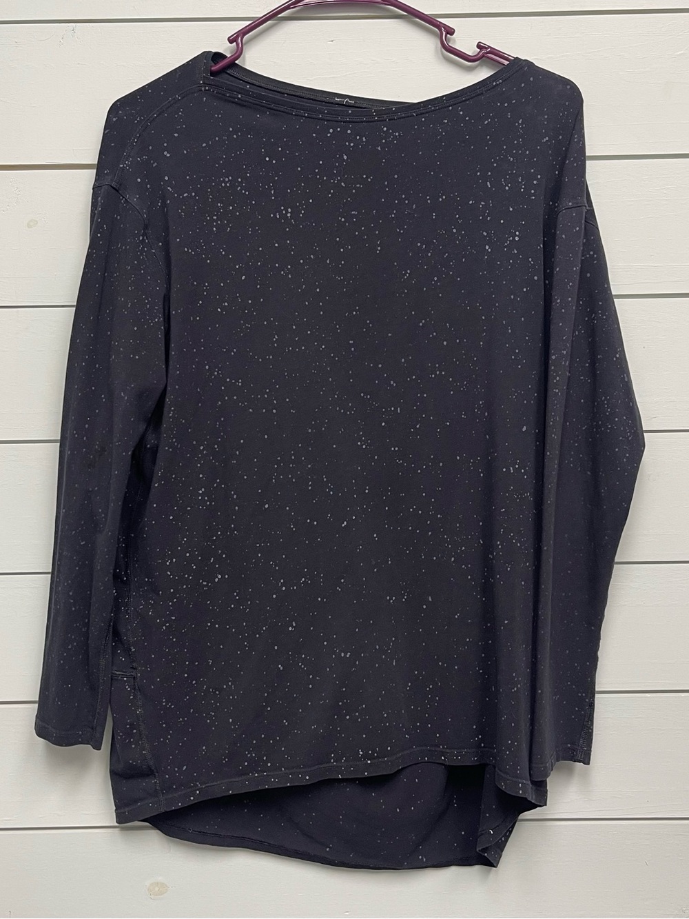 Lululemon back in action shirt speckled women's size 12